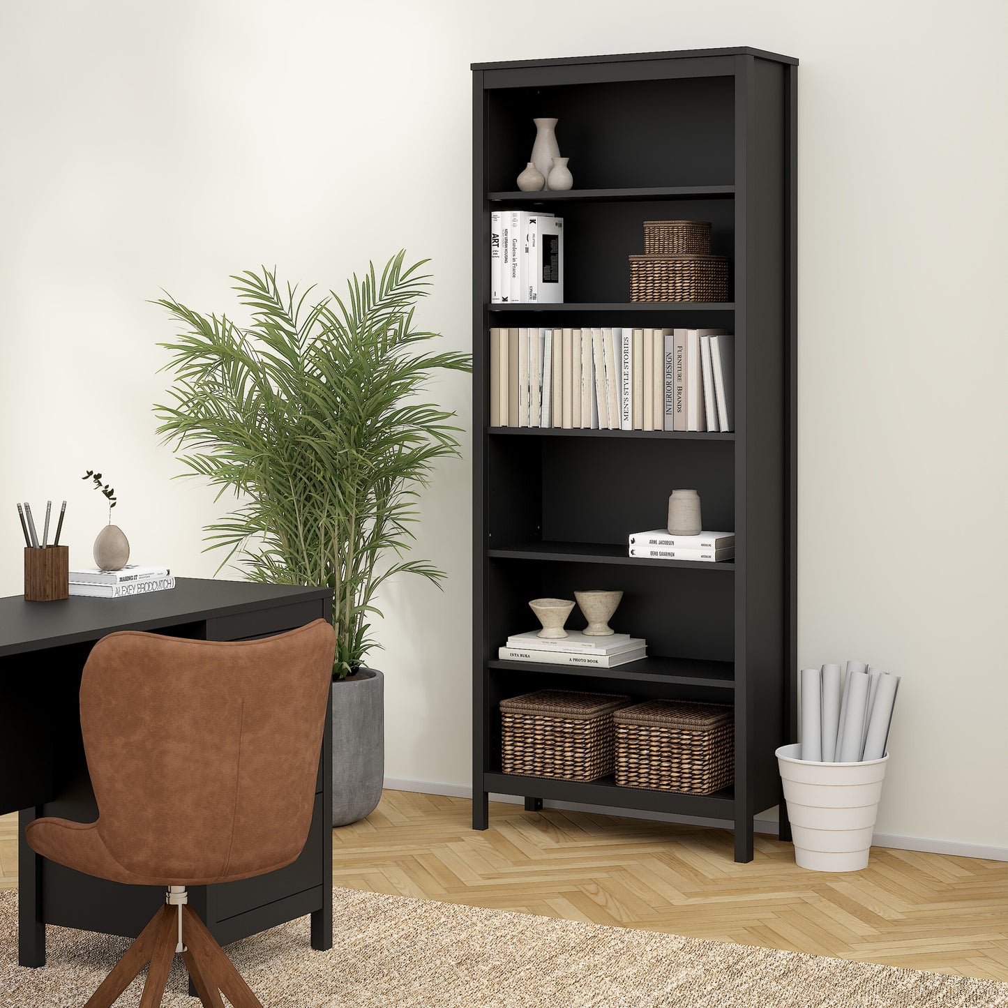 Harrow Bookcase in Black
