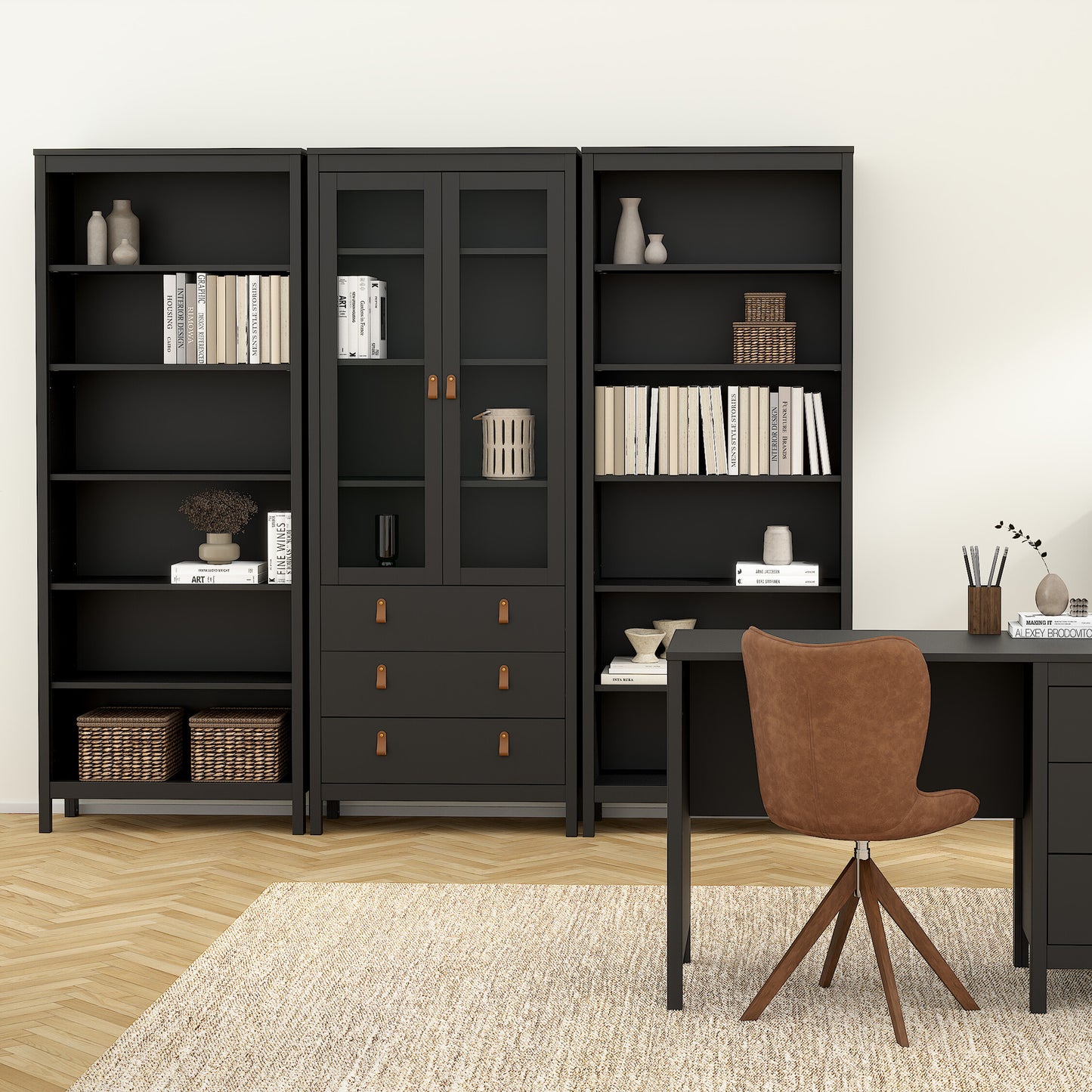Harrow Bookcase in Black