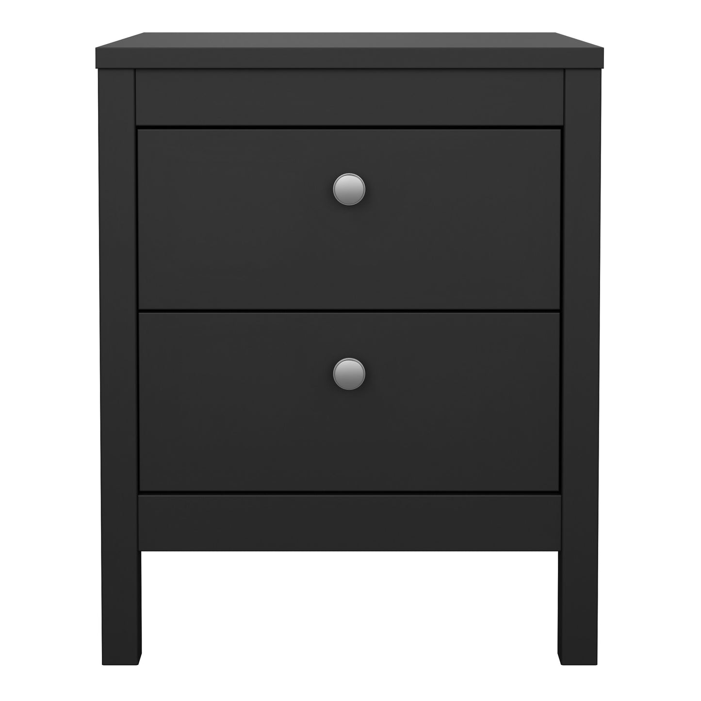 Harrow Bedside Table in Matt Black