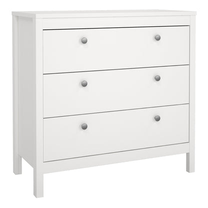 Harrow 3 Drawers Chest in White