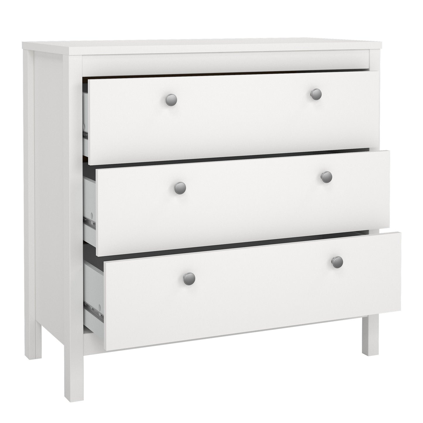 Harrow 3 Drawers Chest in White