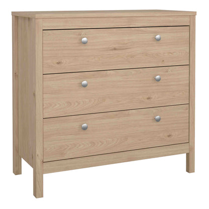 Harrow 3 Drawers Chest in Oak