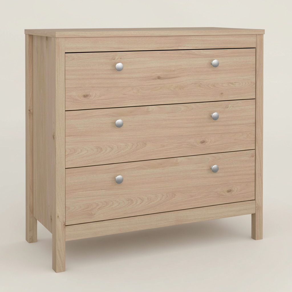 Harrow 3 Drawers Chest in Oak