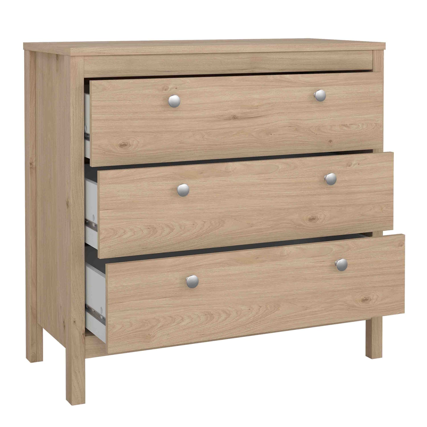 Harrow 3 Drawers Chest in Oak