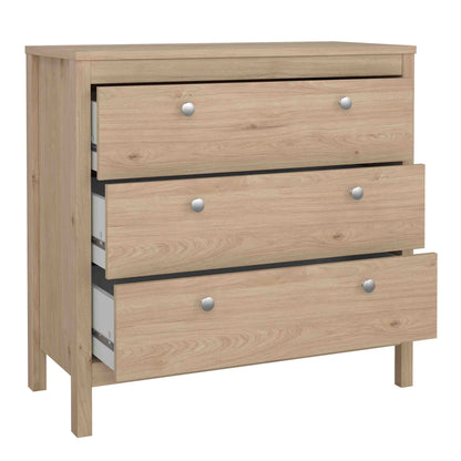 Harrow 3 Drawers Chest in Oak