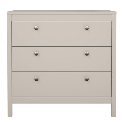 Harrow 3 Drawers Chest in Cashmere