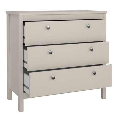 Harrow 3 Drawers Chest in Cashmere
