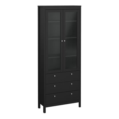 Harrow China Cabinet in Matt Black