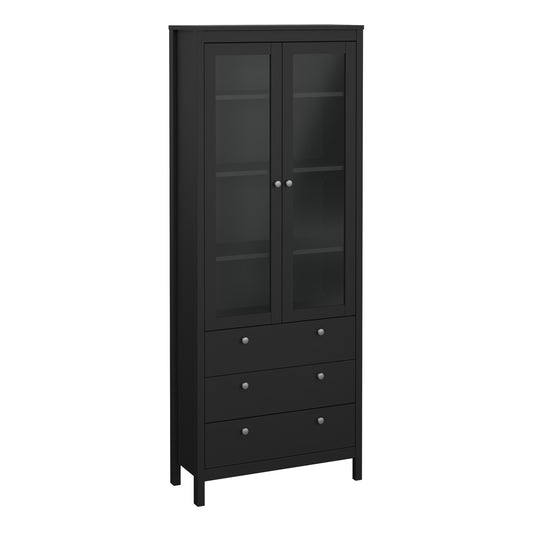 Harrow China Cabinet in Matt Black