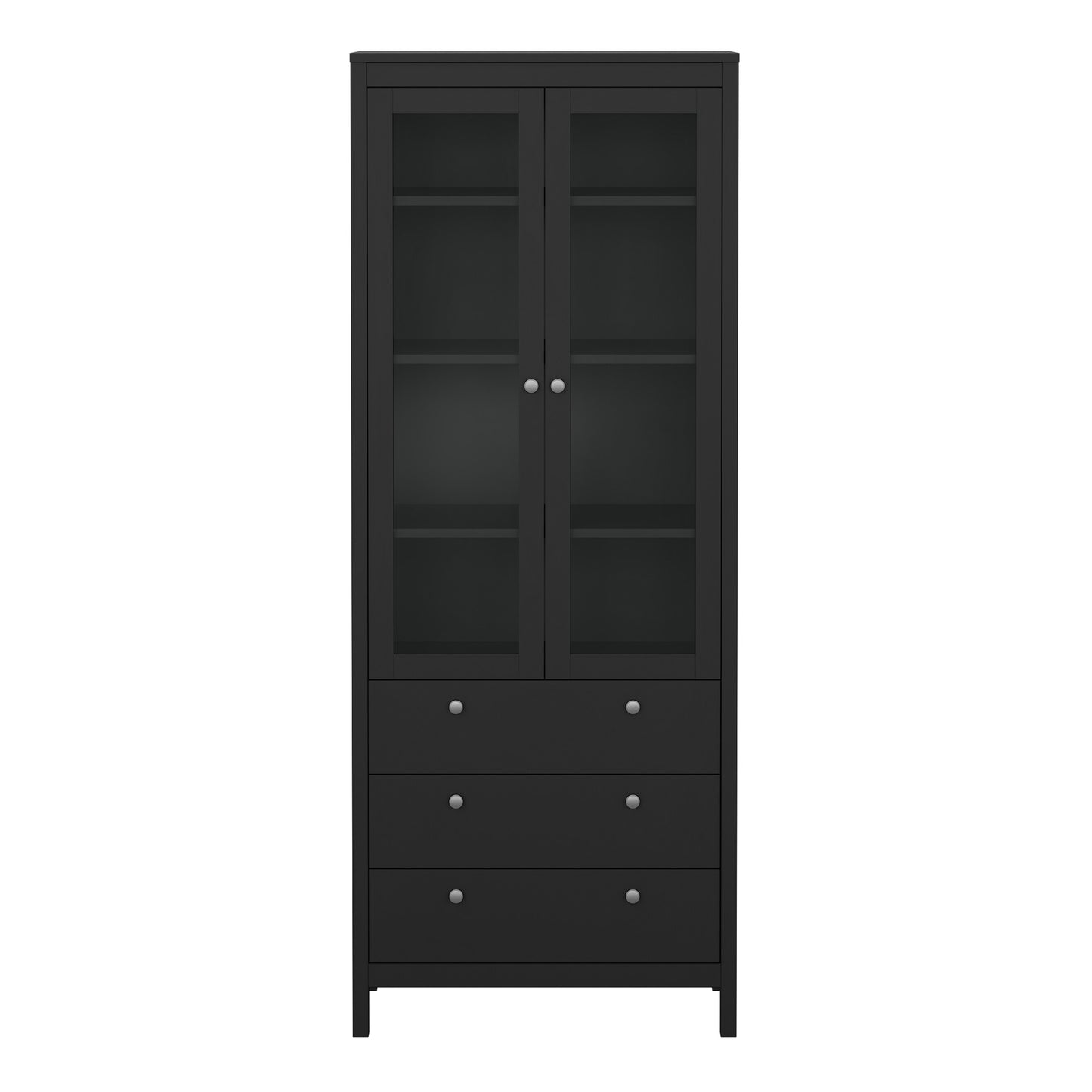 Harrow China Cabinet in Matt Black
