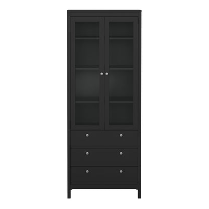 Harrow China Cabinet in Matt Black