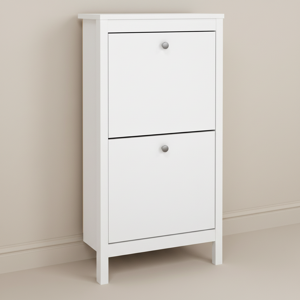 Harrow Shoe Cabinet in White