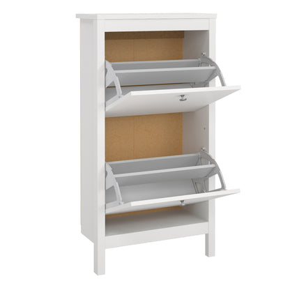 Harrow Shoe Cabinet in White