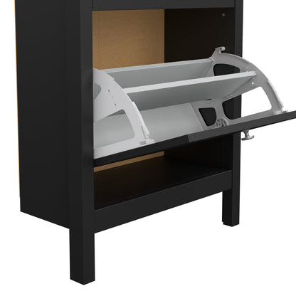 Harrow Shoe Cabinet in Black