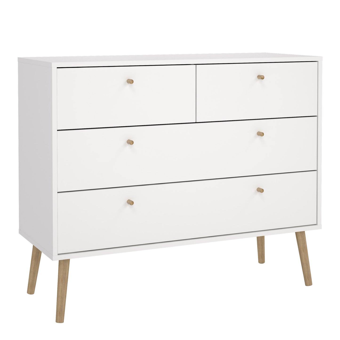 Cumbria 4 Drawers Chest White