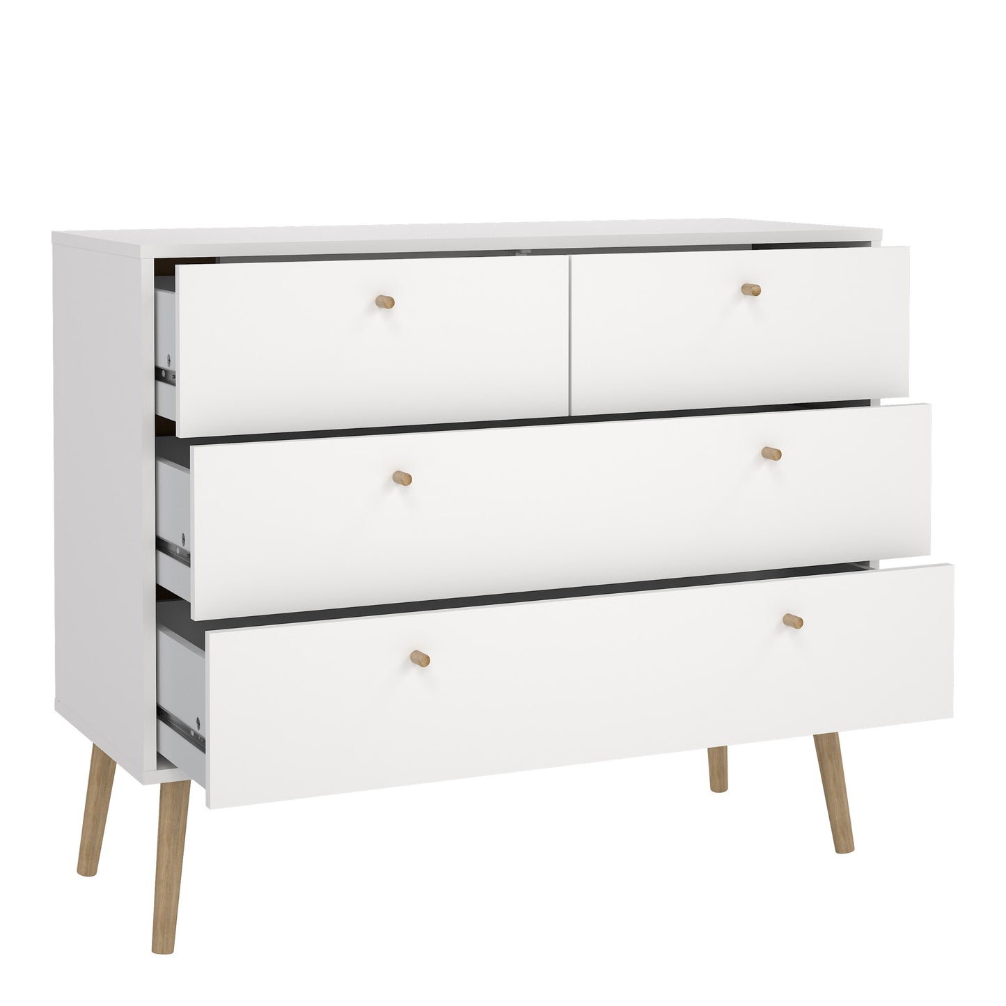 Cumbria 4 Drawers Chest White