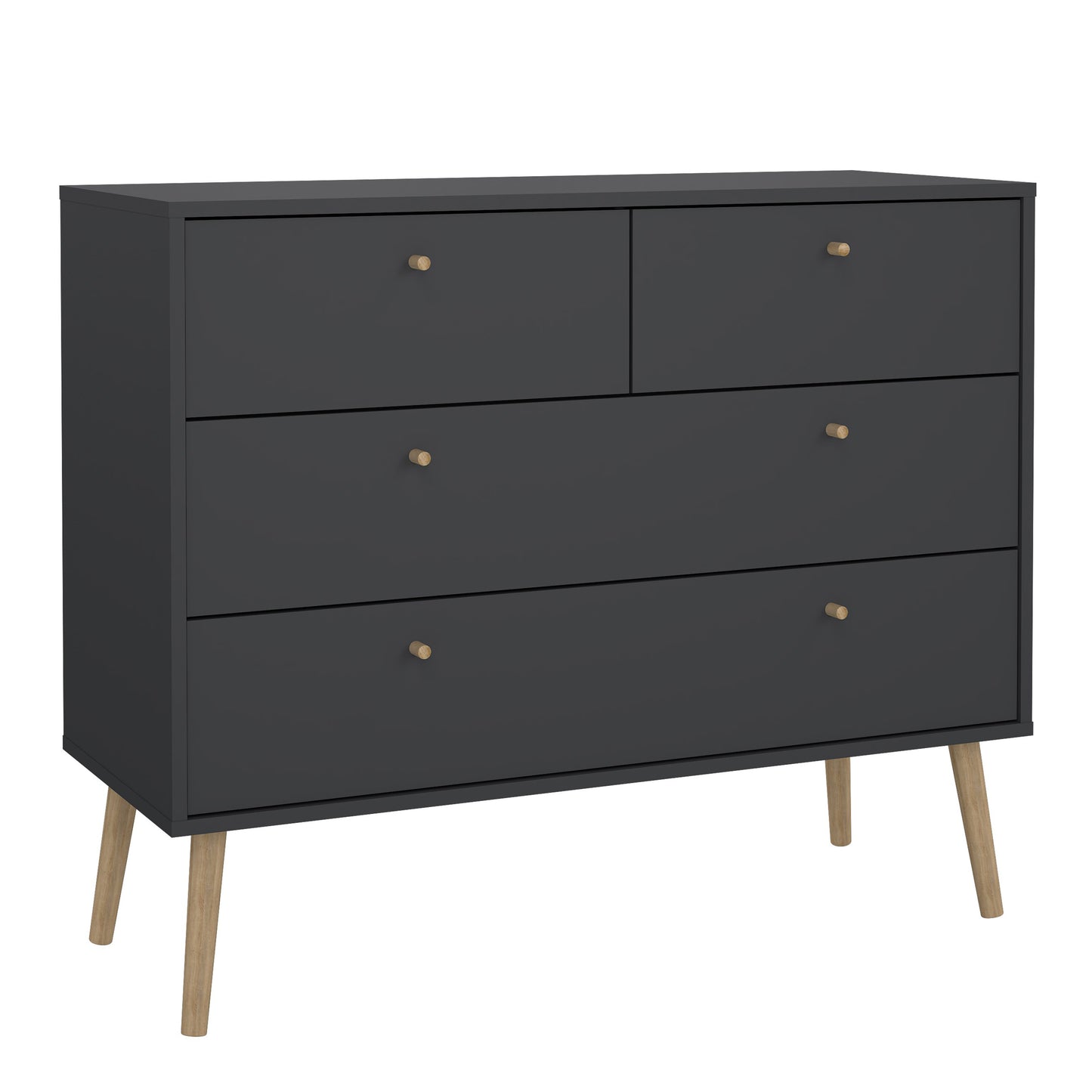Cumbria 4 Drawers Chest Dark Grey