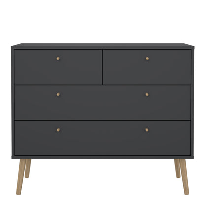 Cumbria 4 Drawers Chest Dark Grey