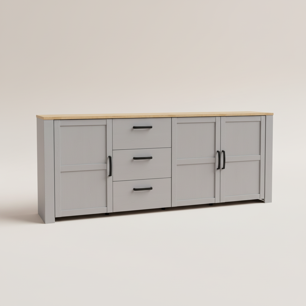 Whisper Large Sideboard in Grey