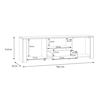 Whisper TV Unit in Grey