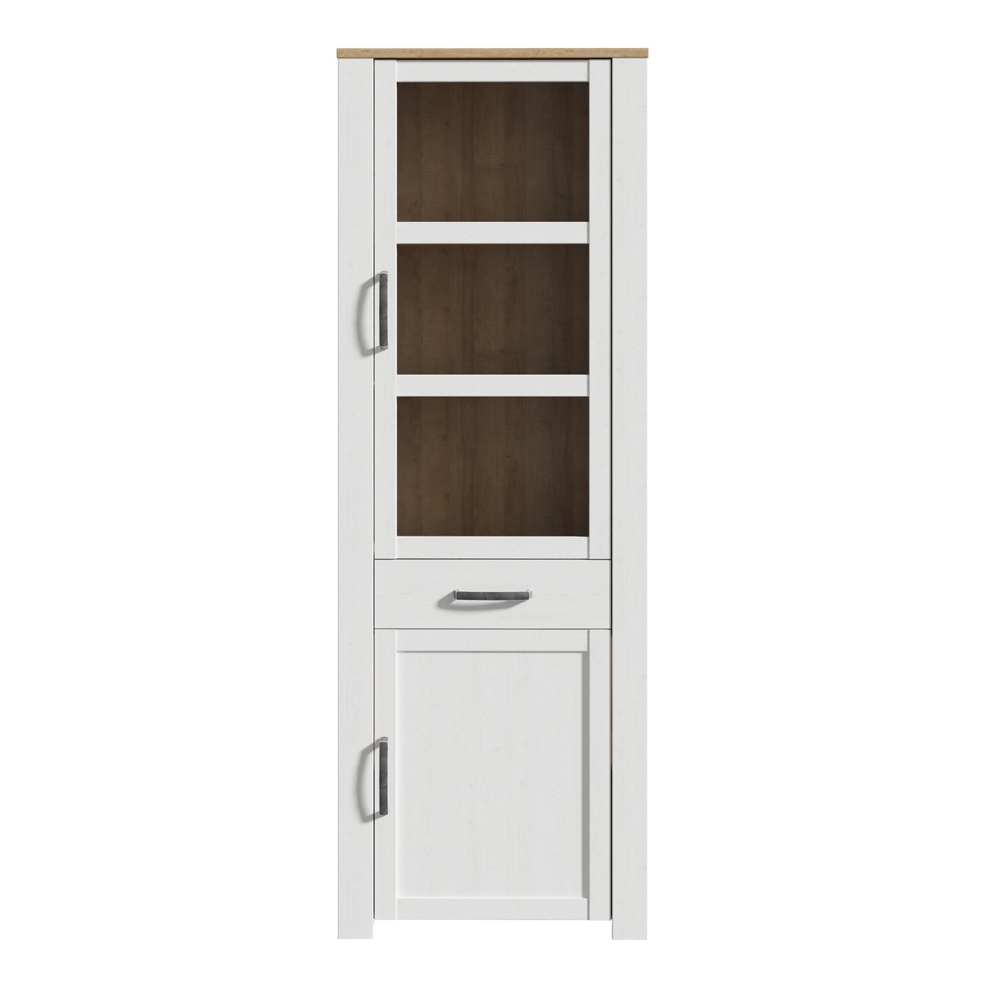 Whisper Narrow Display Cabinet in White