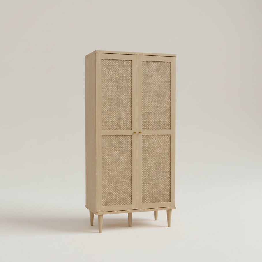 Calasetta 2 Door Cabinet in Rattan