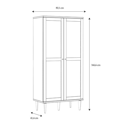 Calasetta 2 Door Cabinet in Rattan
