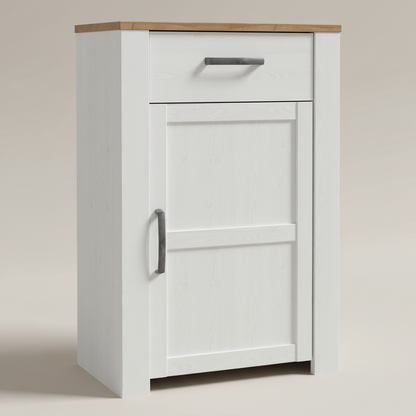 Whisper Shoe Cabinet in White