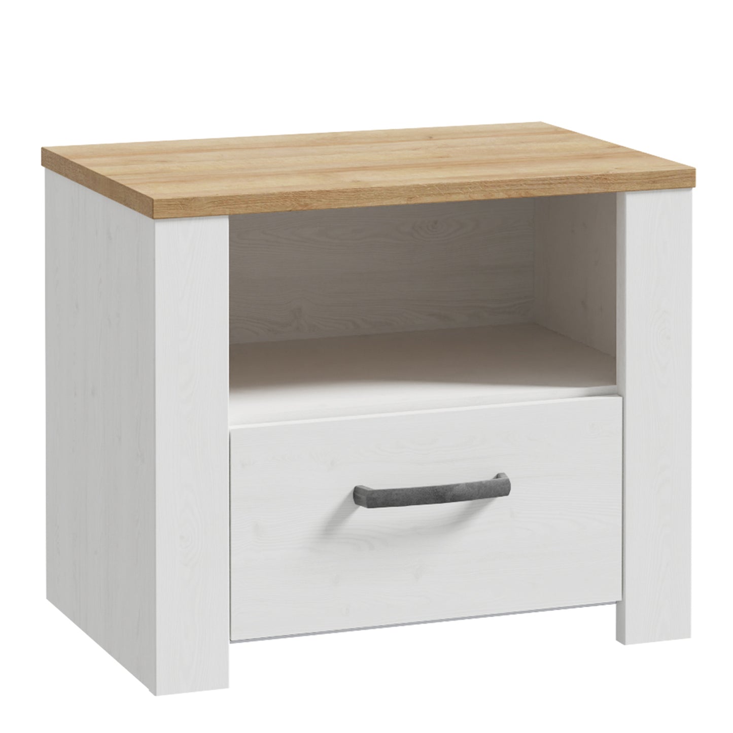 Whisper Bedside Table in White