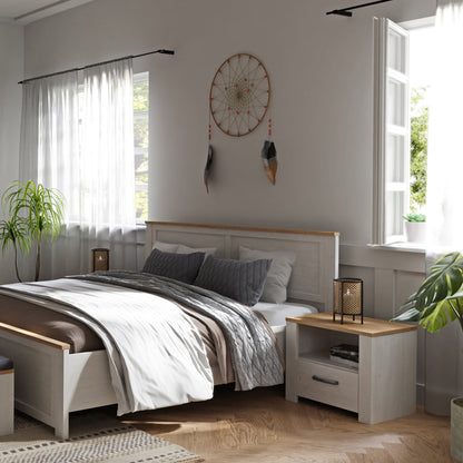 Whisper Bedside Table in White