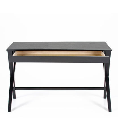 Löv Desk with Drawer in Black