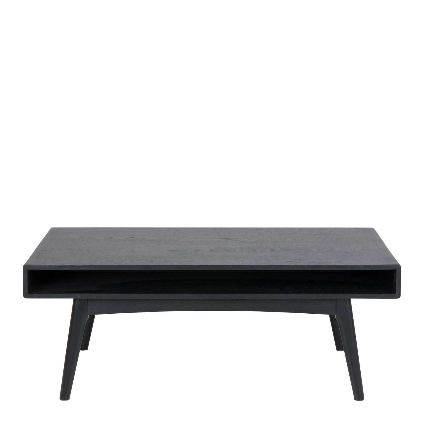Echo Coffee Table with Open Shelf in Black