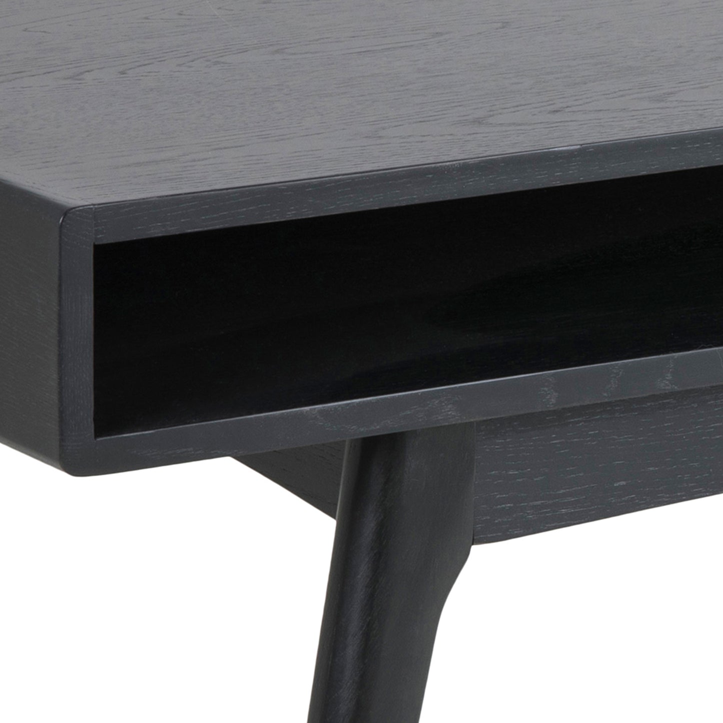 Echo Coffee Table with Open Shelf in Black