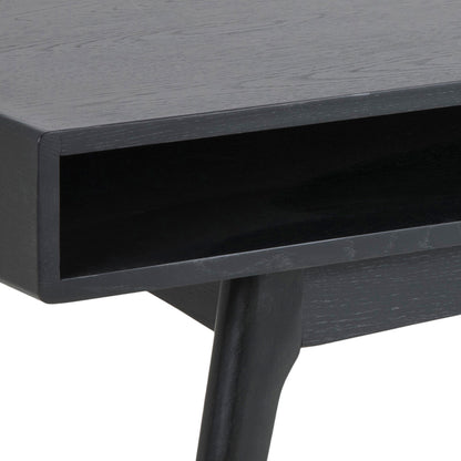 Echo Coffee Table with Open Shelf in Black