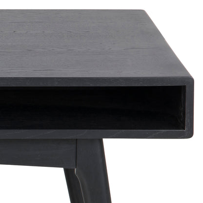Echo Coffee Table with Open Shelf in Black