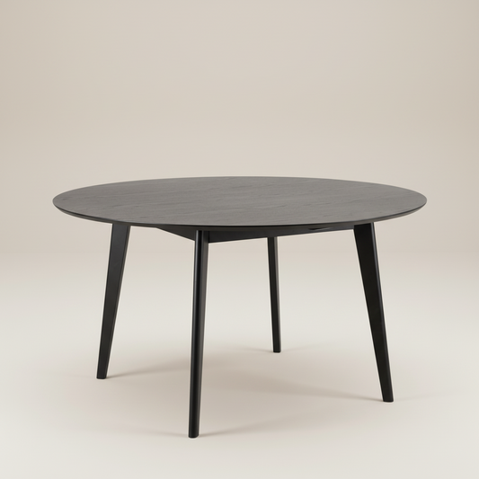 Orion Round Dining Table in Black 140cm