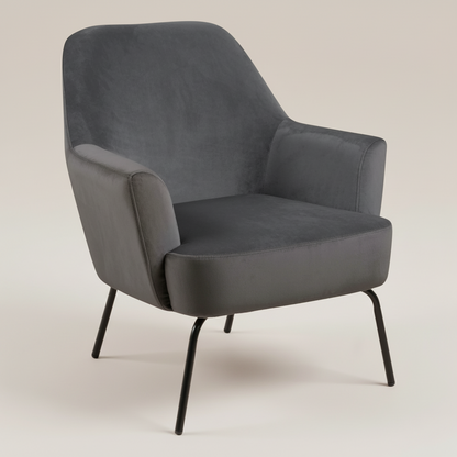 Melissa Lounge Chair in Dark Grey