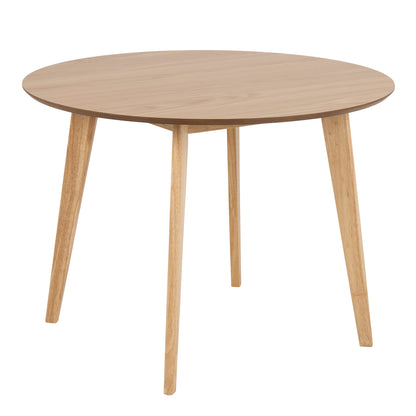 Orion Dining Table Set For 4 in Oak, Ø 105 cm