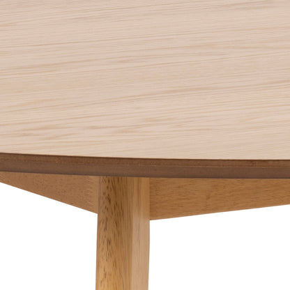 Orion Round Dining Table in Oak 140cm