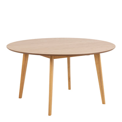 Orion Dining Table Set For 4 in Oak, Ø 140 cm