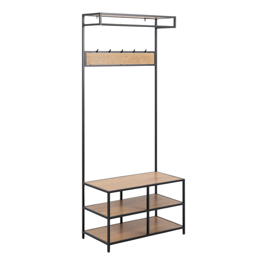 Clothing rack with shelves 