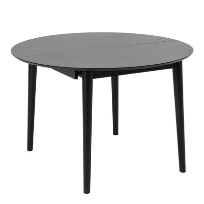 Lino Round Extending Dining Table in Black