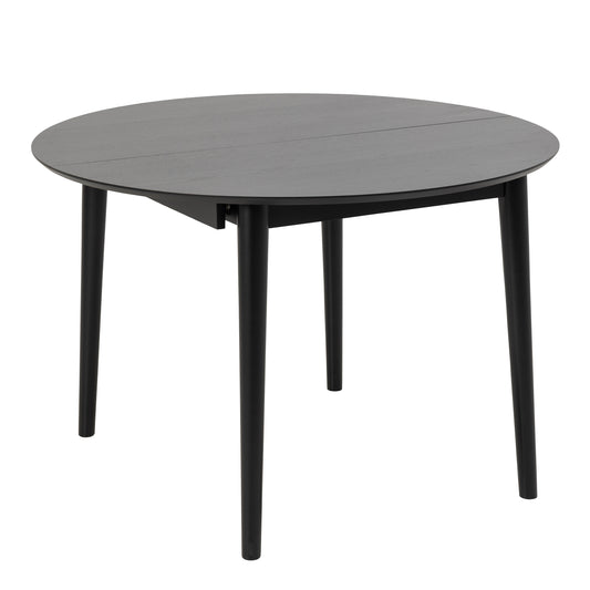 Lino Round Extending Dining Table in Black