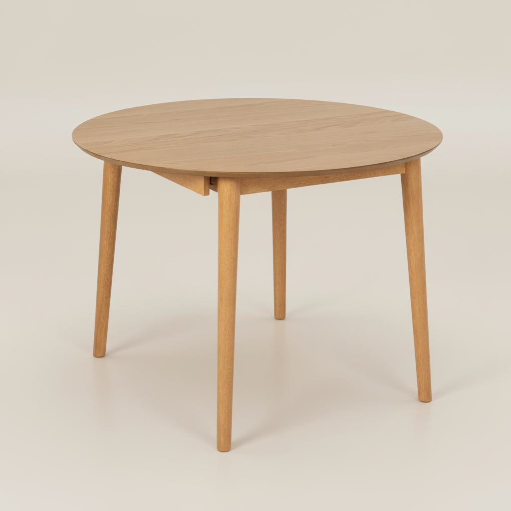 Lino Round Extending Dining Table in Oak