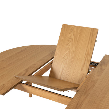 Lino Round Extending Dining Table in Oak