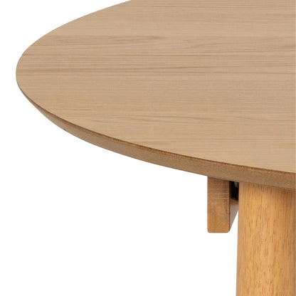 Lino Round Extending Dining Table in Oak