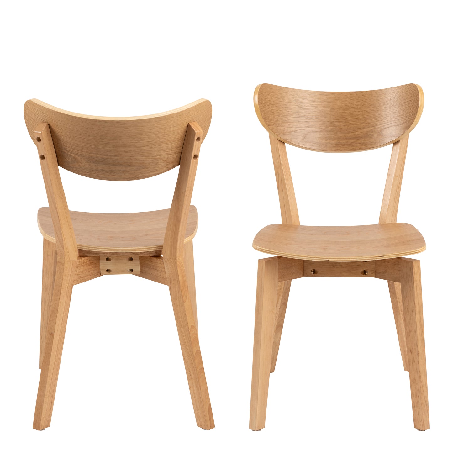 Orion Dining Chairs in Oak Set of 2