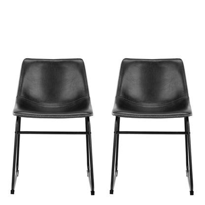 Oregon Dining Chair In Black Set of 2