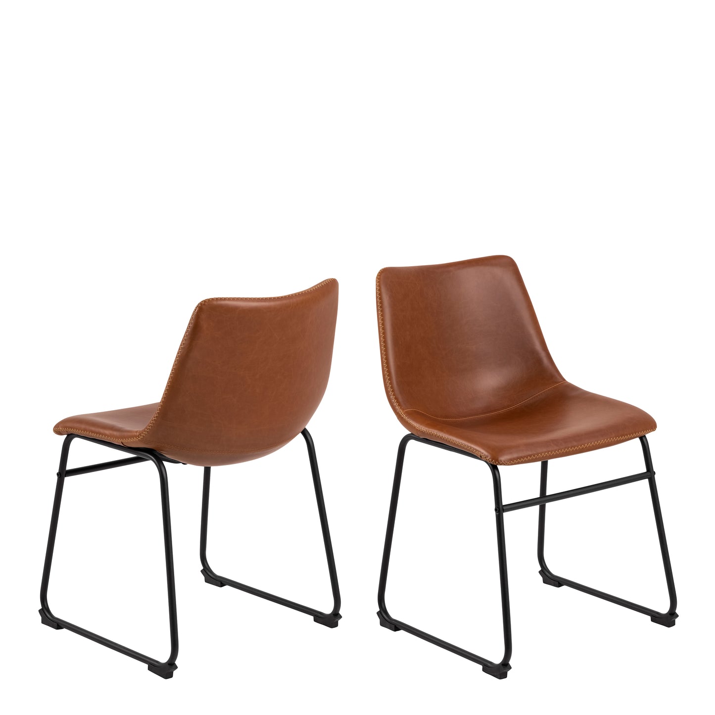 Oregon Dining Chair In Brown Set of 2