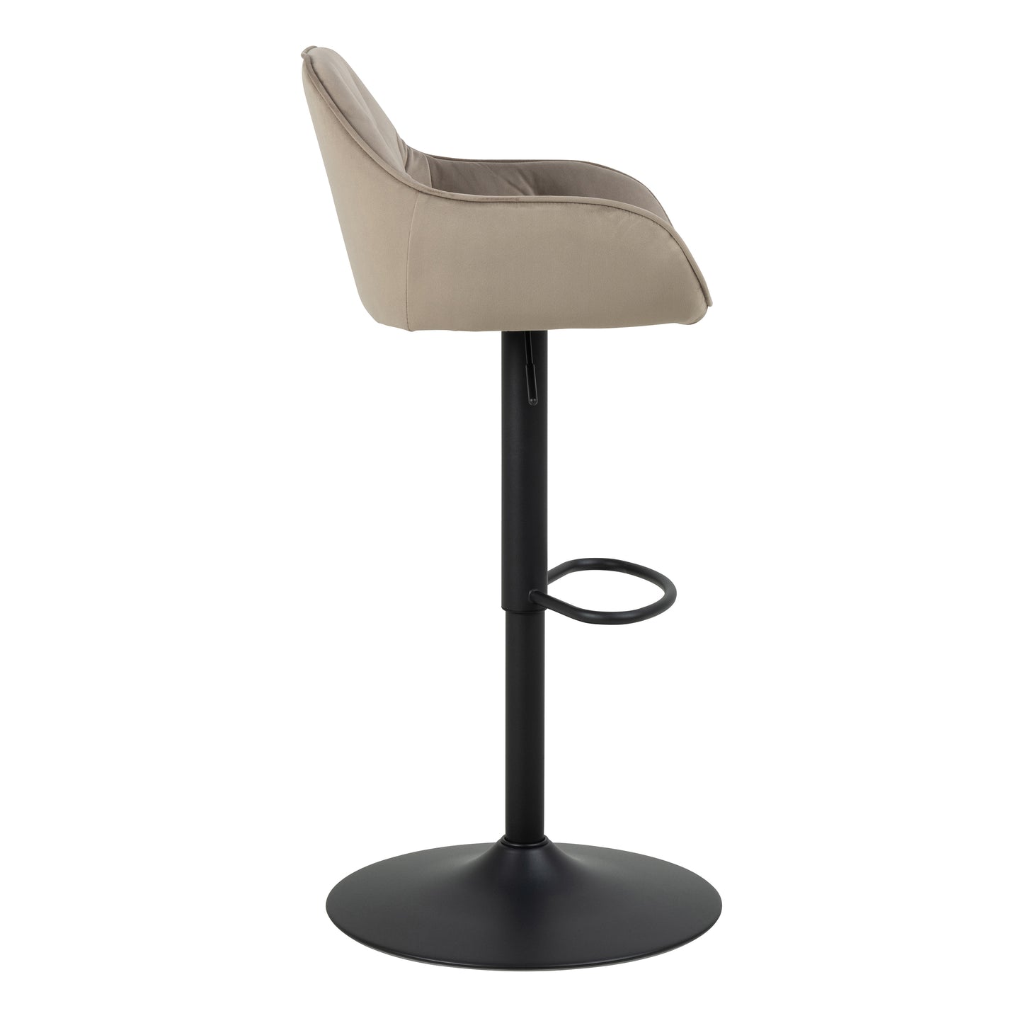 Brooklyn Bar Stool in Beige Velvet Set of 2